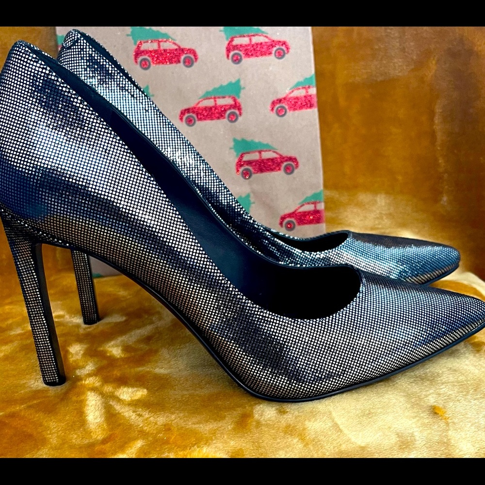 Nine West Tatiana Leather 4 inch Stiletto Heels Size 8.5